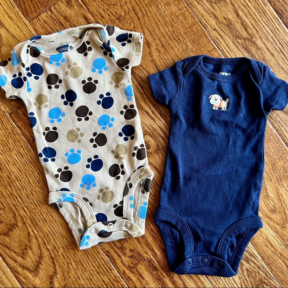 Carter’s Newborn Puppy Onesie Set